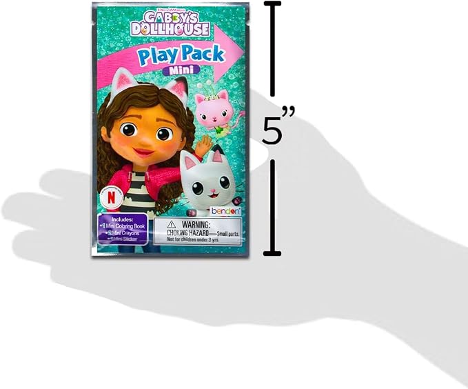 8 Pc Gabby's Dollhouse Mini Party Favors Set - Bundle 8 Play Packs with Mini Coloring Books, Stickers, and Goodie Bags | Gabby's Dollhouse Birthday Party Supplies Decorations