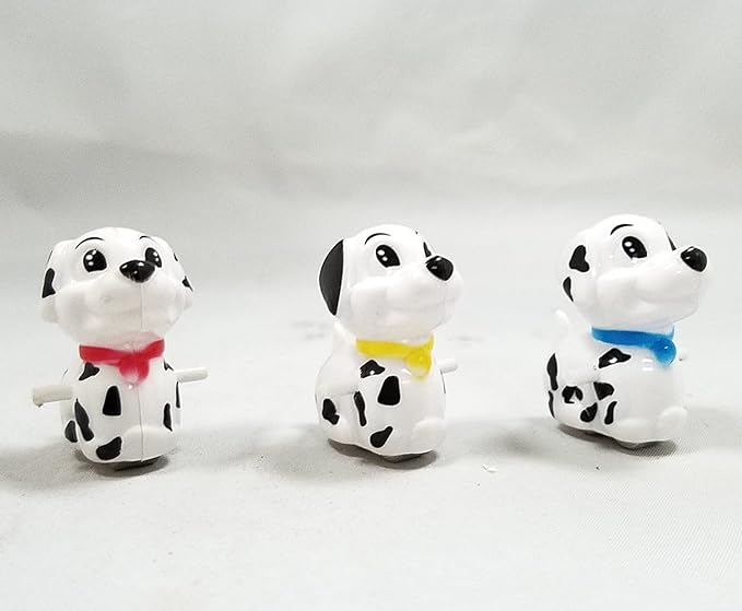 Haktoys Replacement or Additional Parts, Dalmatian Dog Figurines – for The Spotty Dog Slide Toy Race Track Set (Pack of 3)