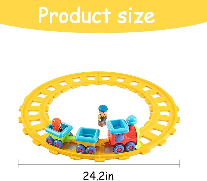 Toy Train, Musical Electric Train Toys, Children's Electric Train Sets, Train Tracks, Train Sets Suitable for Children Aged 1-3 Years Old as Birthday Gifts
