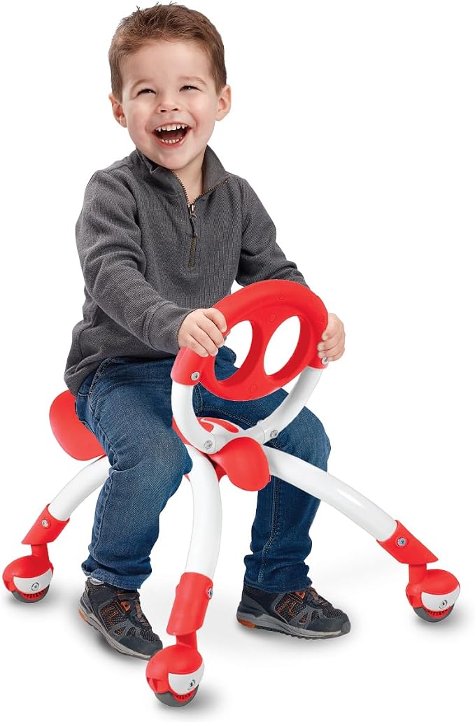 YBIKE Pewi Walking Ride On Toy - Toddler Walker for Ages 9 Months to 3 Years Old, 10 inches, Red, One Size (YPIW1)