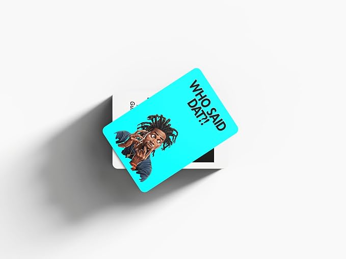 Kinfolk Who Said Dat: R&B Trivia Card Game – Name That Artist Challenge Featuring 76 Classic Lyrics & Quotes | Fun Music Game for Teens & Adults | Great for Parties, Cookouts & Late-Night Laughs