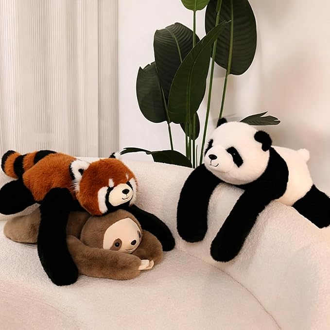 25.6 inch Red Panda Weighted Stuffed Animals, Weighted Plush Animal, Cute Soft Plush Toy Pillow Hugging Plushie Gifts for Kids Adults