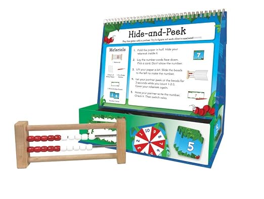 hand2mind Rekenrek Pop-Up Learning Activity Center, Math Games for Kids, Abacus for Kids Math, Math Manipulatives, Montessori Materials for Preschool, Kindergarten Homeschool Supplies