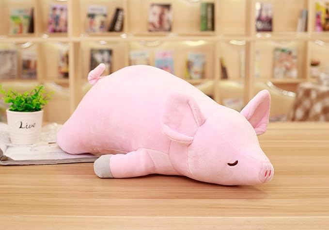 Stuffed Plush Pig Animal Toy 20 Inches Pink Piggy Animal Stuffed Plushies Super Soft Cute Cuddly Pillow Cushion Stuff Dolls Gifts for Children Kids Boys Girls Room Decor Bed Nursery, 20Inches