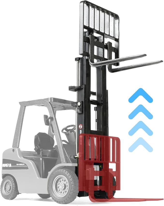 Liftable Forklift Construction Toys, Die-cast Scale All Metal Mini Construction Vehicle Fork Truck, Collection Forklift Desk Decoration Toy Gift-Green