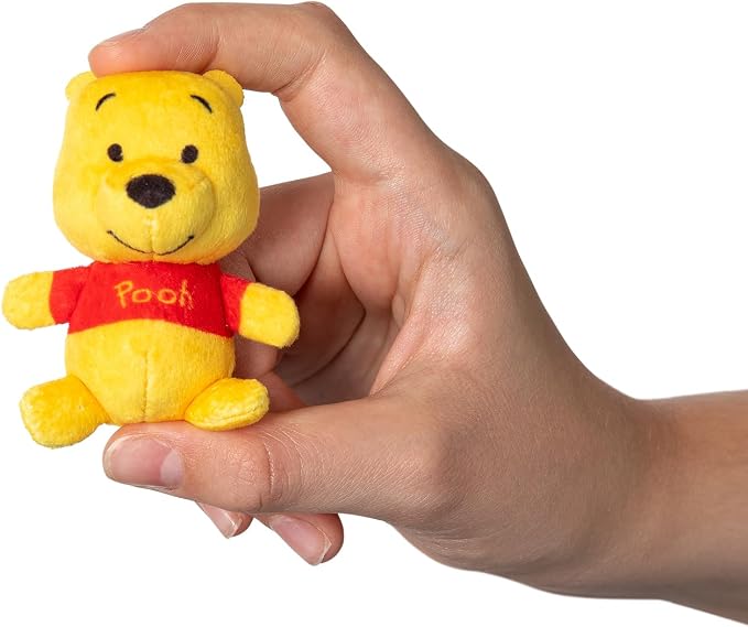 Micro Teenies Winnie The Pooh and Pals 6 Pack - Miniature Plush Figure, Suffed Animal, Toy Mini Soft Figure for Kids, Girls and Boys Ages 4+