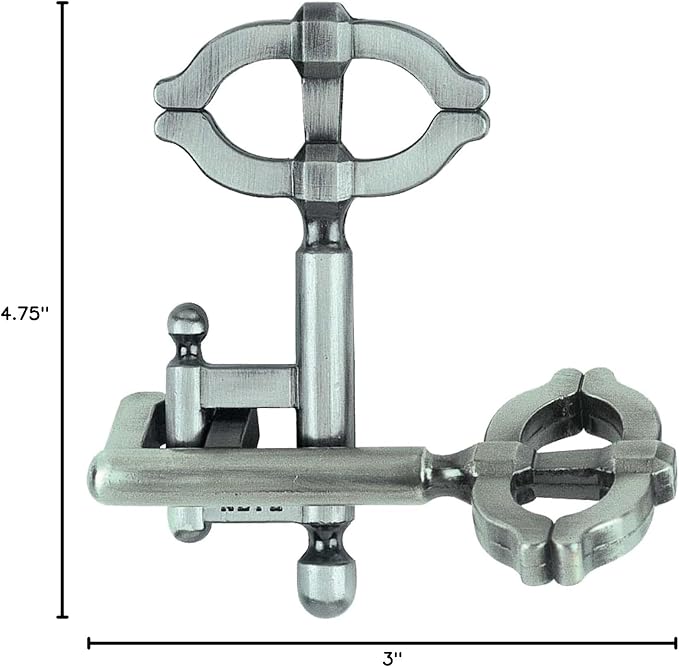 KEY II Hanayama Cast Metal Brain Teaser Puzzle (Level 2)