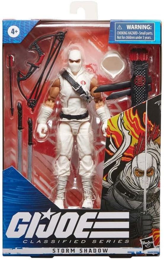 G.I. Joe Classified Series Storm Shadow Action Figure 35 Collectible Premium Toy, Multiple Accessories 6-Inch-Scale with Custom Package Art