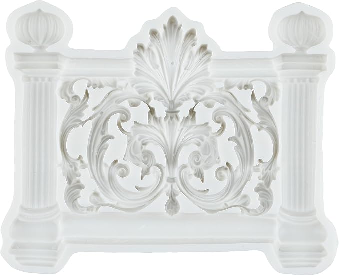 Baroque Fence Polymer Clay Molds European Relief Fence Silicone Mold for Jewelry Making Epoxy Resin Casting Air Dry Polymer Clay Craft
