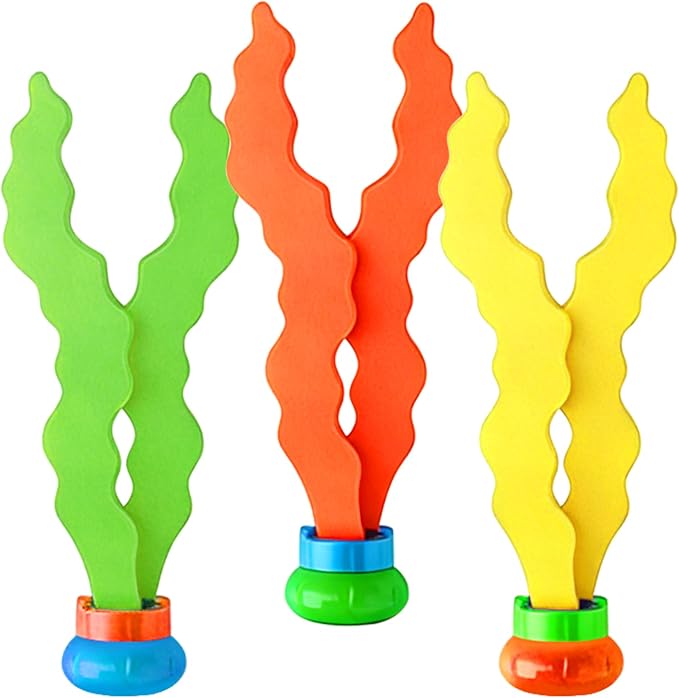 Jasonwell Pool Diving Toys Games - 32PCS Swimming Mermaid Pool Toys with Dive Rings Gems Beach Ball Underwater Treasures Torpedo Bandits Fish Swim Toy etc Bath Water Toy Training Gifts for Kids Adult