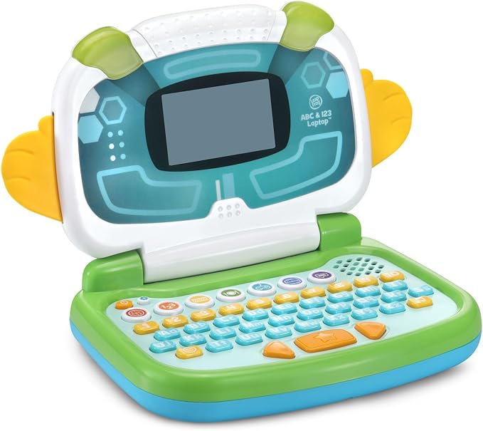 LeapFrog ABC and 123 Laptop for Preschoolers Ages 3-7 Years, Green