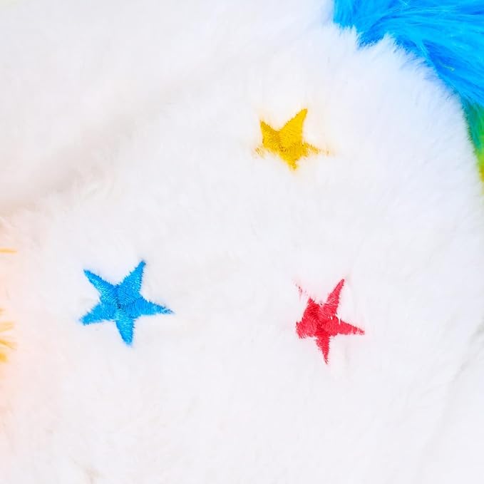 Light-up Plush White Unicorn LED Stuffed Animal Birthday Christmas Plushies Toy Gifts for Kids Toddler Girls, 15"