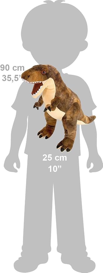 Wild Republic T-Rex Plush, Dinosaur Stuffed Animal, Plush Toy, Gifts For Kids, Dinosauria 10 Inches