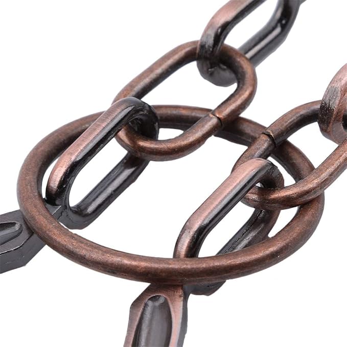 2Pcs Red Copper Lock Puzzle Metal Ring Solution Intellectual Deduction Unlock Puzzle Brain Tease Unlock Horseshoe Buckle Gift, Assembly and Disentanglement Puzzles,Horse Shoe Puzzles,Brain Teasers
