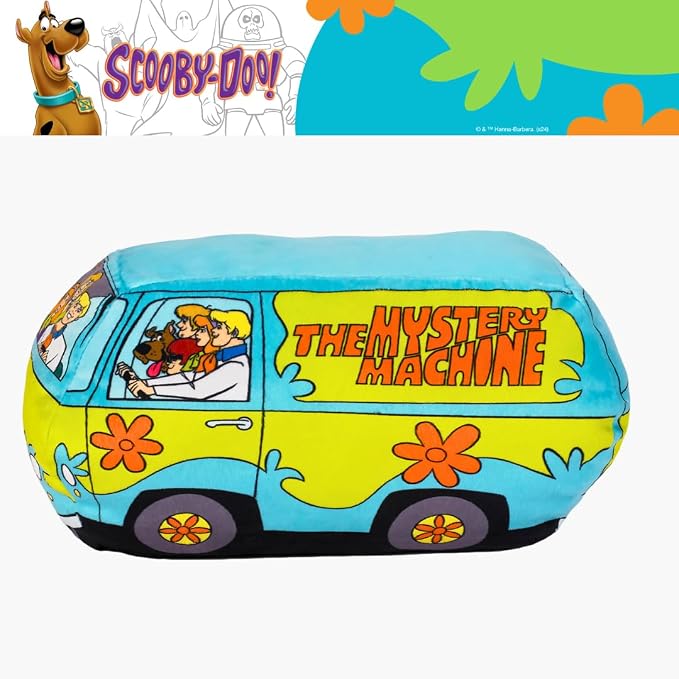 Scooby Doo Mystery Machine Van Bedding Super Soft Cozy Decorative Cuddle Pillow, (Officially Licensed Product) By Franco