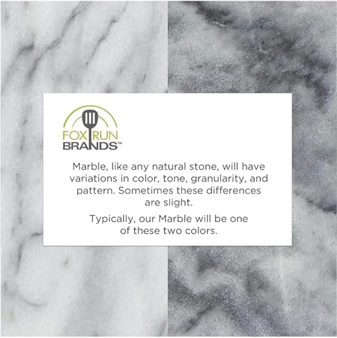Fox Run Natural White Marble Pinch Bowl, Small 1 oz Spice, Sauce, and Condiment Bowl