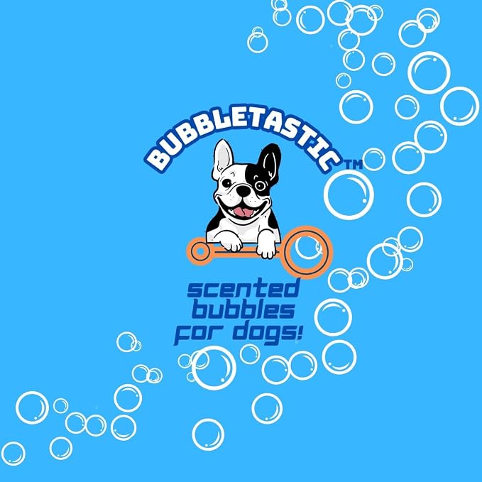 Bubbletastic Bacon Bubble Machine for Dogs - with Free 8oz. Bottle of Bacon Bubbles!