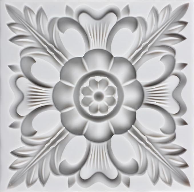 Baroque Polymer Clay Mold Baroque Relief Flower Silicone Molds for DIY Craft Epoxy Resin Casting Polymer Clay Tools Crafts Air Dry Jewelry Making