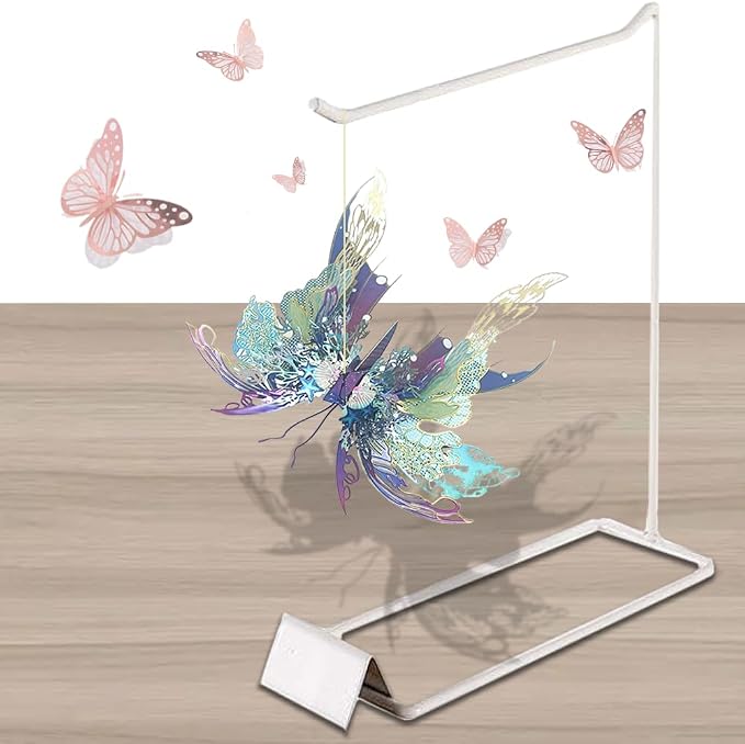 3D Metal Puzzles for Adults,Butterfly Model Building Kits,Cute Insect Design,Brain Teaser Puzzle,DIY Mechanical Assembly Kit Creative Ornament Suitable for Home Decor Art Craft (Blue)