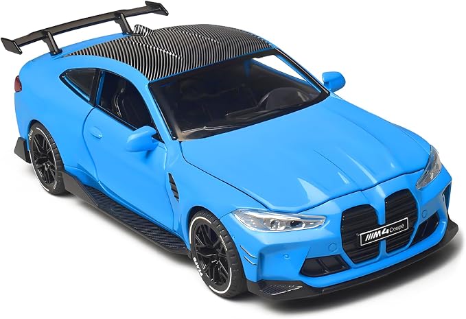 Toy Cars 1:32 Diecast Model Cars, with Light, Sound and Pull-Back Function, Zinc Alloy Car Models for Kids Who Love Automotive Mechanics & Collecting Exotic Sports Cars (Blue)