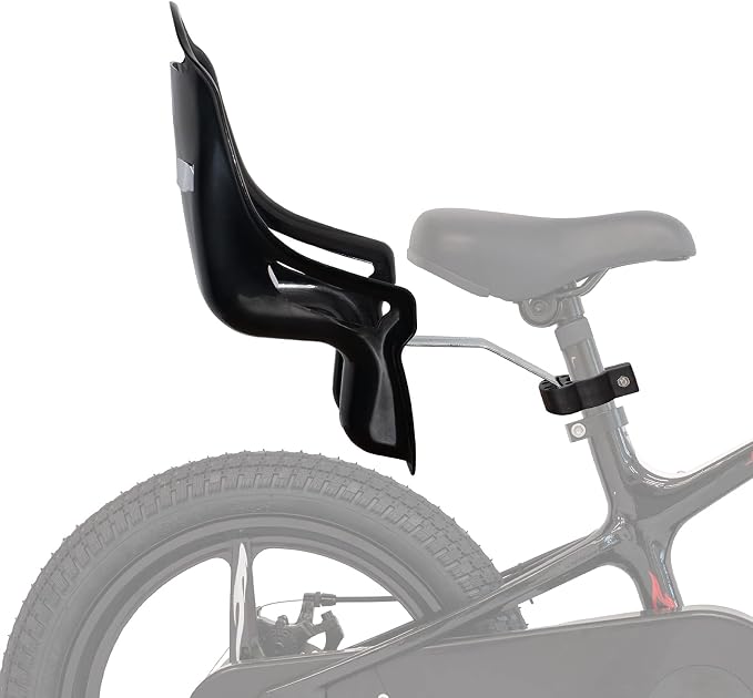 Doll Bike Seat for Girls – Bicycle Doll Chair for 12–20 Inch Kids Bikes, Compatible with American Girl, Black