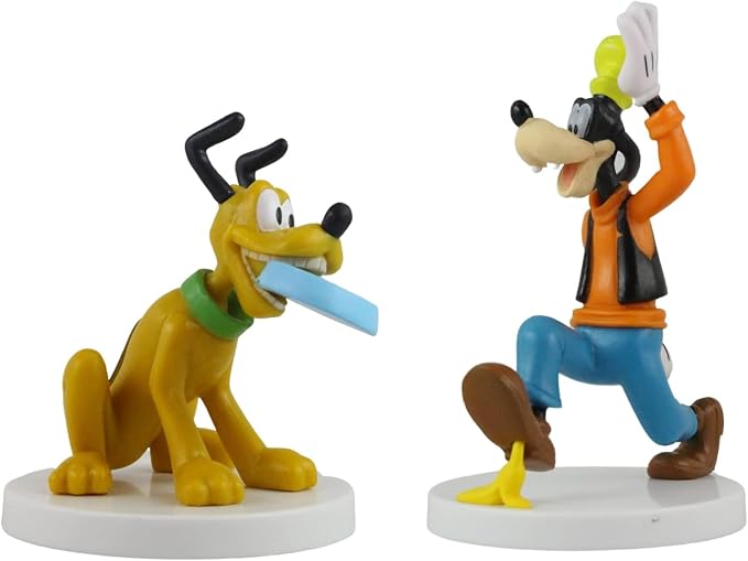 Toptoys2u Bargain Bundles Mickey and Friends 3D Figures - Highly Detailed Collectible Miniature Figures Perfect for Cake Toppers - (Complete Set of 12)