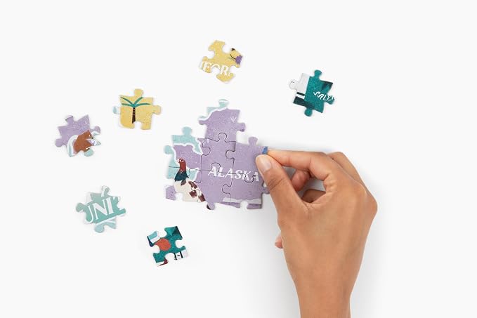Geotoys Pacific Region Jigsaw Puzzle - Educational and Interactive Map Game - 250 Piece Puzzles - Jigsaw Puzzles for Kids Ages 8-12 - Kids Puzzle Games with Colorful Landmarks