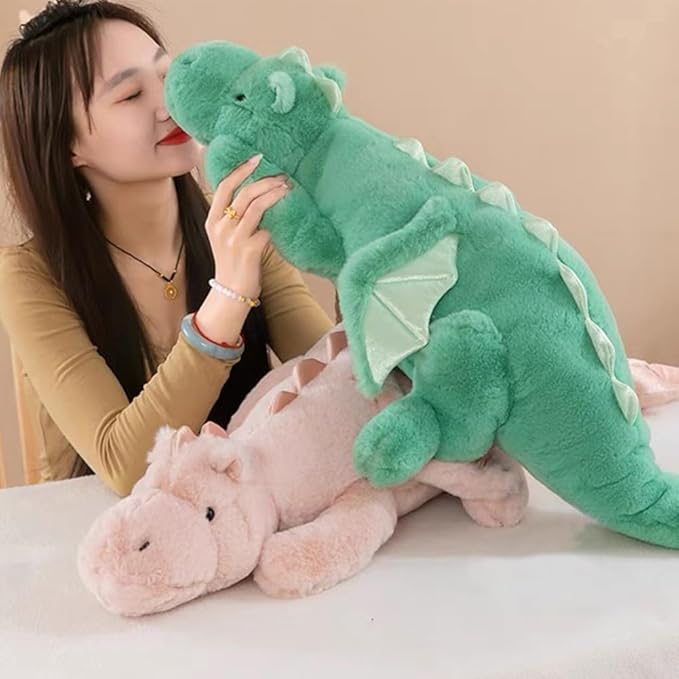 Weighted Dragon Stuffed Animal 43.3" 6.1Lbs, Large Pink Weighted Plush Dragon Toy for Kids and Adults(2025 Weighted Version)