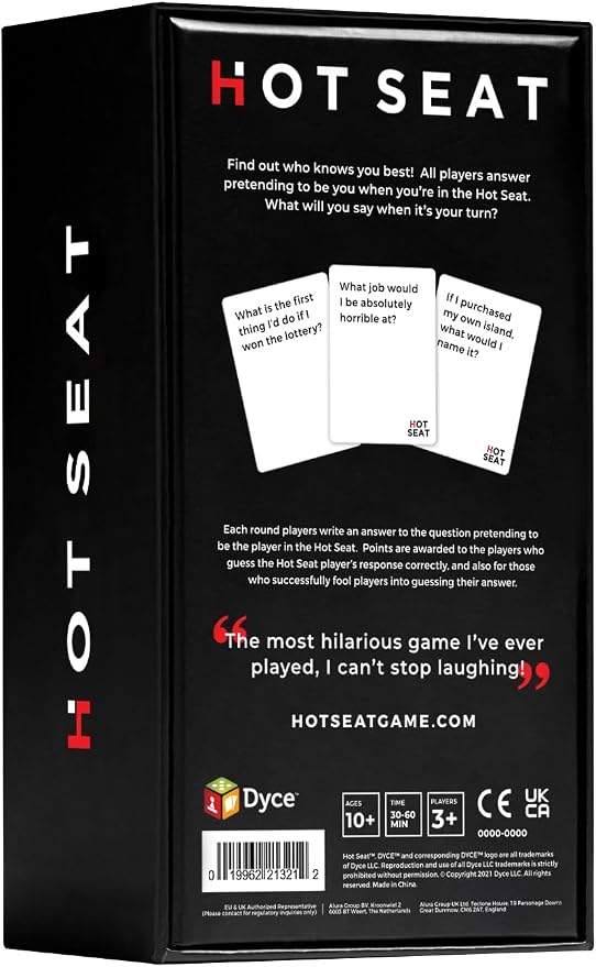 HOT SEAT Party Game - The Family Card Game That's All About You - for Kids,Teens, College Students, Adults + Families - Perfect Christmas White Elephant Gifts, Stocking Stuffers + Board Games Night