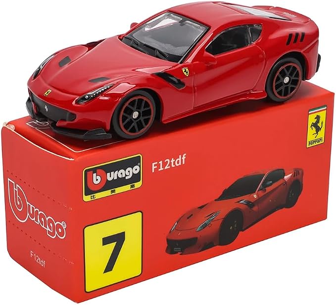 Bburago 1:64 Scale Ferrari Series Model Collection Race Diecast Metal Model Car (F12 TDE)