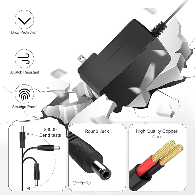 12V Battery Charger for Kids Ride On Toys, Compatible with Best Choice Products SUV Kid Trax Ferrari, Mercedes, Universal Power Adapter for Electric Ride-On Cars