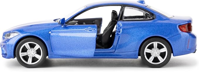 RMZ City 1:36 BMW M2 Toy Car, Diecast Pull Back Model Car, Collection Kids Toy for Aged 3 and up, Gift Blue