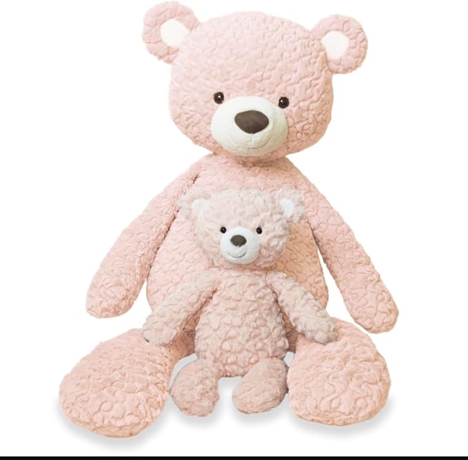 Mary Meyer Teddy Bear - Putty Collection Super Soft Stuffed Animal Plush Classic Toy Plushie, X-Large, Blush Pink