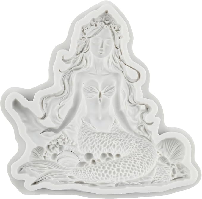 Mermaid Silicone Molds Mermaid Polymer Clay Mold for DIY Craft Epoxy Resin Casting Polymer Clay Tools Crafts Air Dry Jewelry Making
