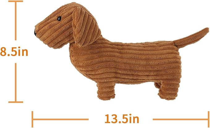 Apricot Lamb Toys Plush Clare Dachshund Dog Stuffed Animal Soft Cuddly Perfect for Child Coffee Dachshund