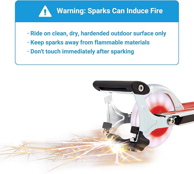 EOPOAYI Spark Cartridge Compatible with Razor Flash Rider 360 Trike, Spark Pad Replacement for eSpark Electric Scooter Spark 1.0 2.0 Kick Scooter DLX Kids Ride Bar Attachment Brake Parts 1-2 Pack
