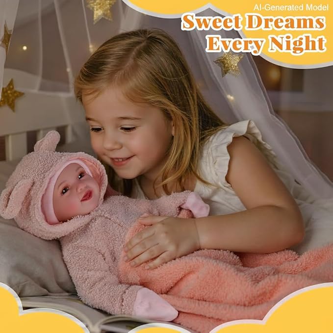 BABESIDE Baby Dolls, 17inch Large Realistic Cute Soft Body Baby Doll Real Life Baby Dolls with Accessories for 3+ Year Old Girls Gifts, Pretend Play, Collection