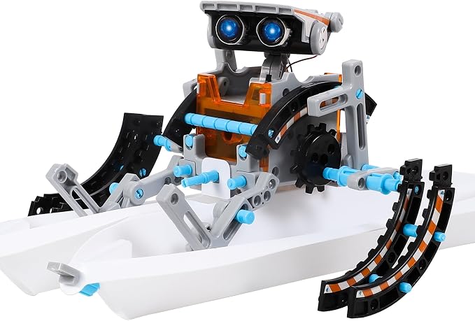 Lucky Doug Solar Power Robot Building Kits Toys for Boys Girls Ages 8-13, STEM Kit Gifts for Kids 8 9 10 11 12 13 Years, DIY Educational Science Building Robotic Set Gifts for Teenagers