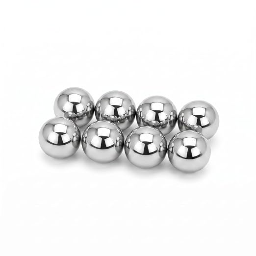 Spacerail 8 Pack 1/2 Inch Steel Ball Bearings for Marble Run Precision Metal Balls, Smooth Rolling Replacement for Roller Coaster Track Building Set