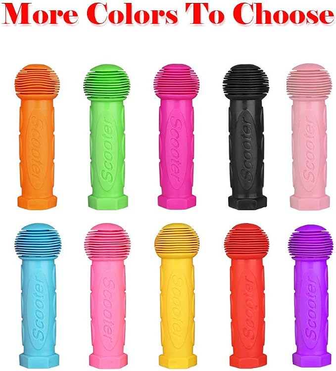 Scooter Grip Handlebar 1 Pair Bicycle Grip Fit for 2-3-4 Wheels Kid Kick Scooters,Children Bike,Rocking car,Drifting Scooter,Swing Scooter,Push Cart