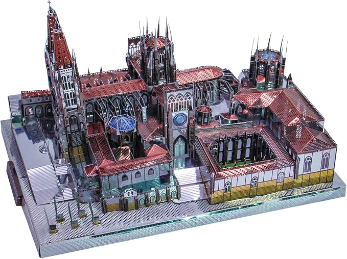 Microworld Metal Model Kits, Architecture3D Metal Puzzle, Challenge 3D Puzzle for Adults, DIY Brain Teaser Assembly Puzzle- Sagrada Familia Cathedral
