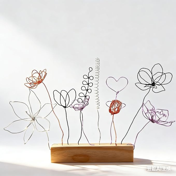 BoFUN Easy Wire Flower Crafts Kit for Teens& Adults Women, DIY Art Hobbies Craft Metal Flower Making Set, Creative Handmade Craft Supplies for Home Decor, Party, Gift Mom Birthday