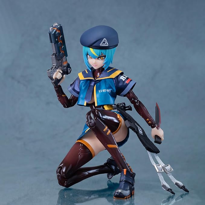 Pipigirl 1/12 Scale Plastic Model Action Figures Kits, Armed Battle Angels Misty Rain, 6 in Anime Collectible Action Figures