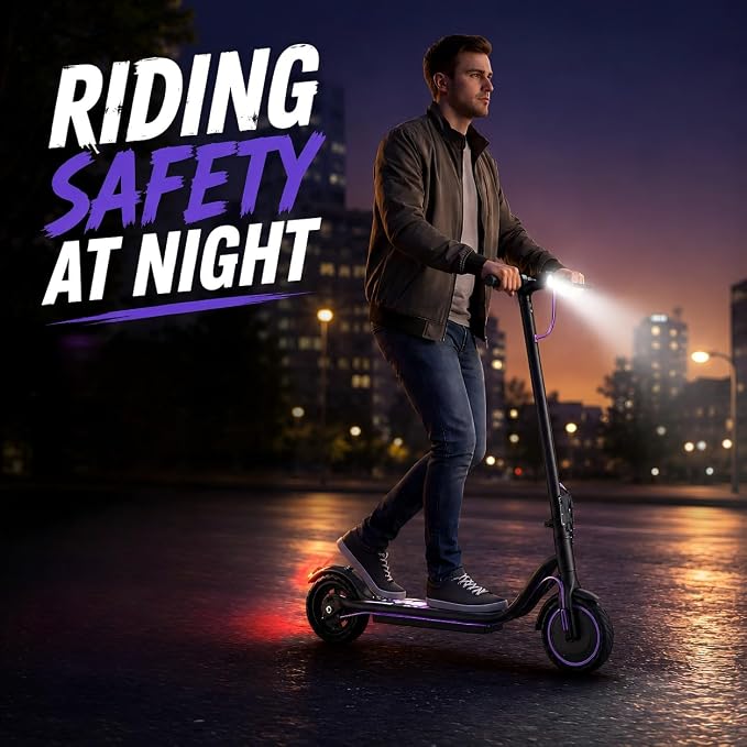 Electric Scooter for Adults, Teens & Big Kids, 350W-500W Motor, 10Mph-21 MPH & 10-28 Miles Max Range, 6.5 to 10 inch Tires, Portable Lightweight E-Scooter