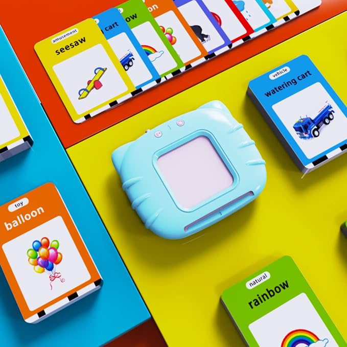 Lapare Audible Learning Toy with Music for Toddler Age 1 2 3 4 5, 520 Sight Words Flash Cards Kindergarten Toy for Boys to Learn Alphabet Number Color Shapes and More