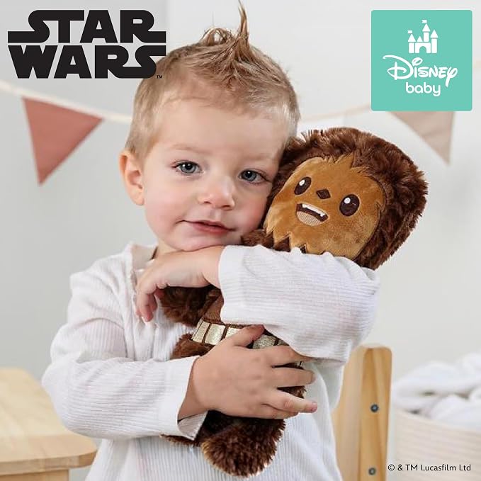 Kids Preferred Star Wars Chewbacca Plush Cuddle Pal 11 Inch - Baby's First Stuffed Animal Blankie