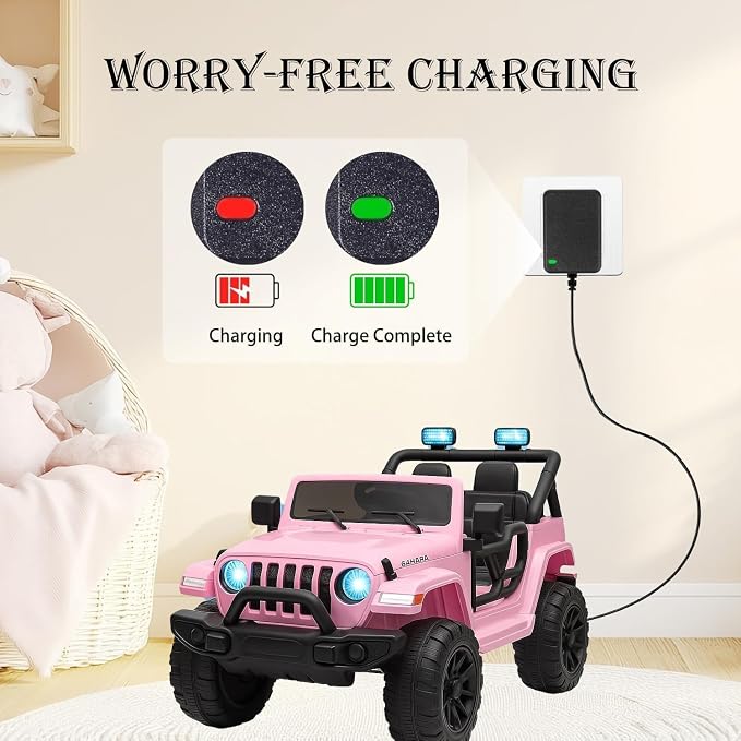24V Charger for Kids Ride On Toys Car, 24 Volt Battery Charger for Jeep Wrangler SUV Quad ATV, Compatible with Kid Trax Dynacraft Disney Electric Ride-Ons