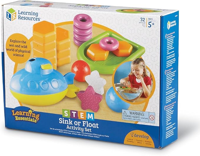 Learning Resources STEM Sink or Float Activity Set, Early Science Concepts, 32 Pieces, Ages 5+