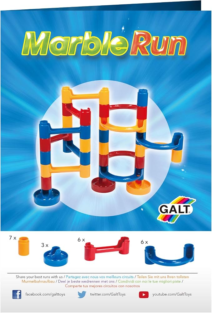 Galt Toys, Marble Run, Construction Toys for Ages 4+
