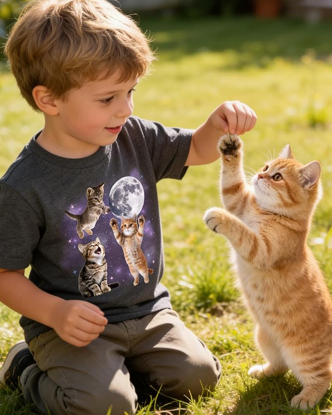 Lovekider Cotton Shirt for 3-6T Boys Truck Dinosaur Toddler Kids T-Shirt Short Sleeve Excavator Construction T-Rex Tee Shirts